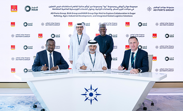 AD Ports Group, BUA Group, and MAIR Group Sign MoU to Explore Collaboration in Sugar Refining and Integrated Global Logistics Solutions